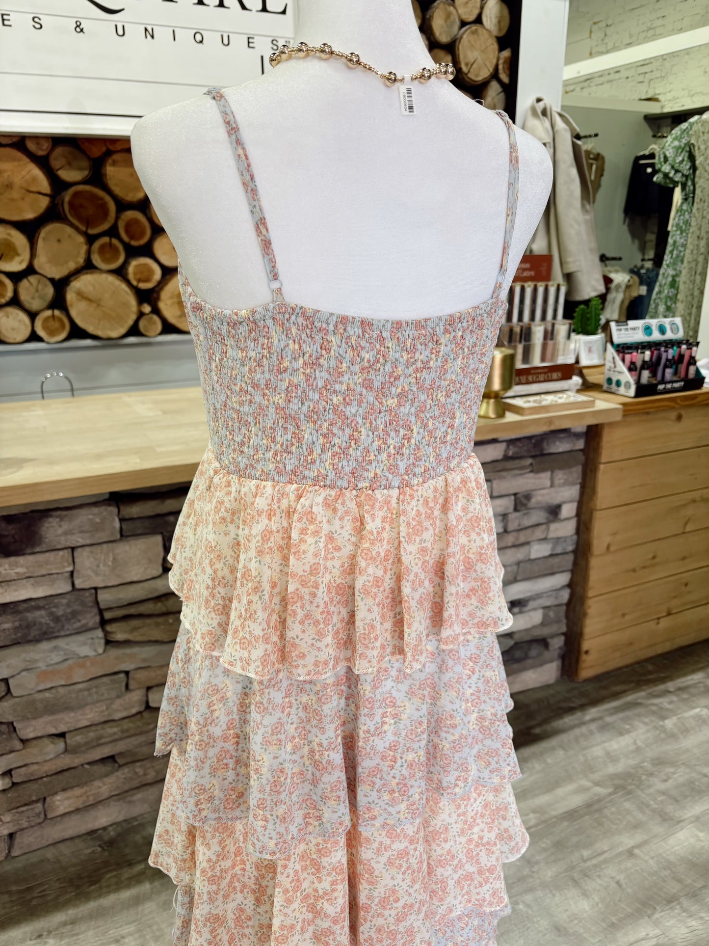Pastel Tiered Maxi Dress