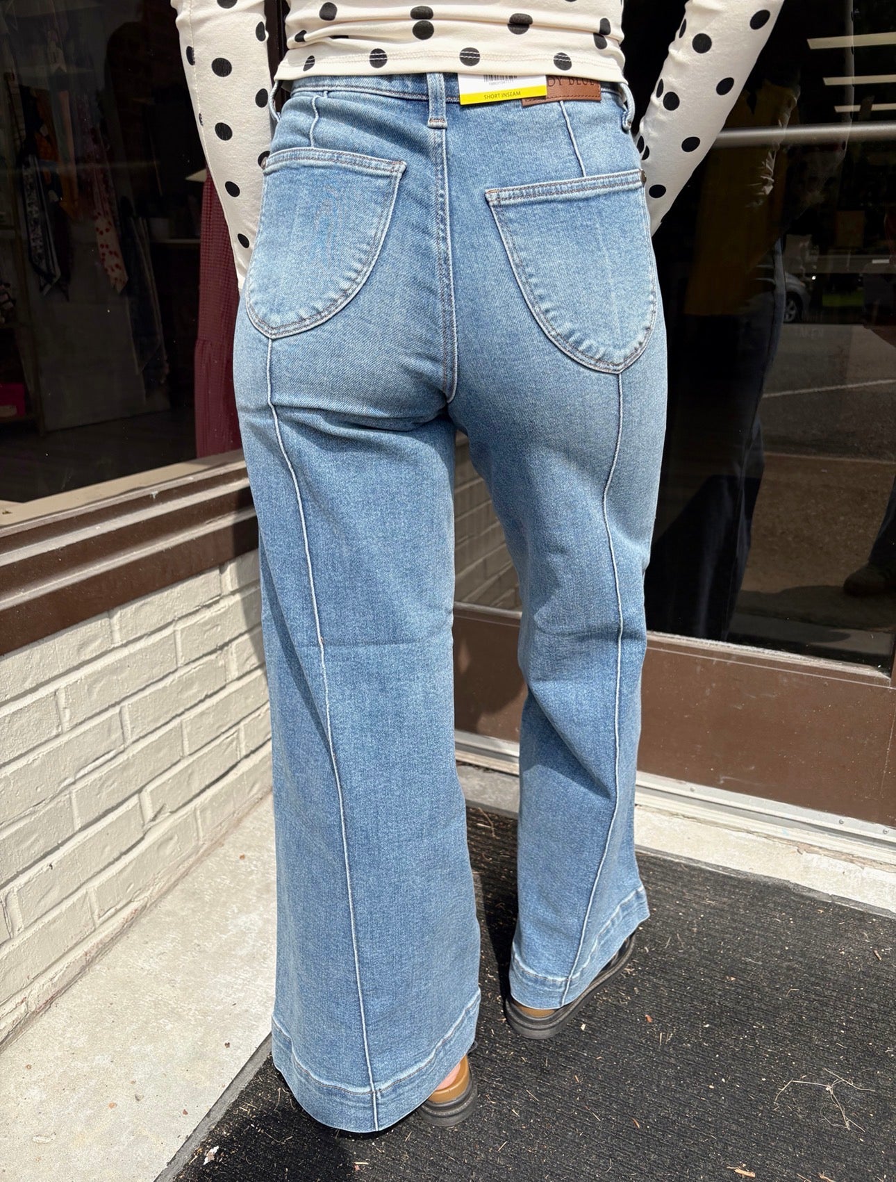 Judy Blue HR Palazzo w Shield Pockets