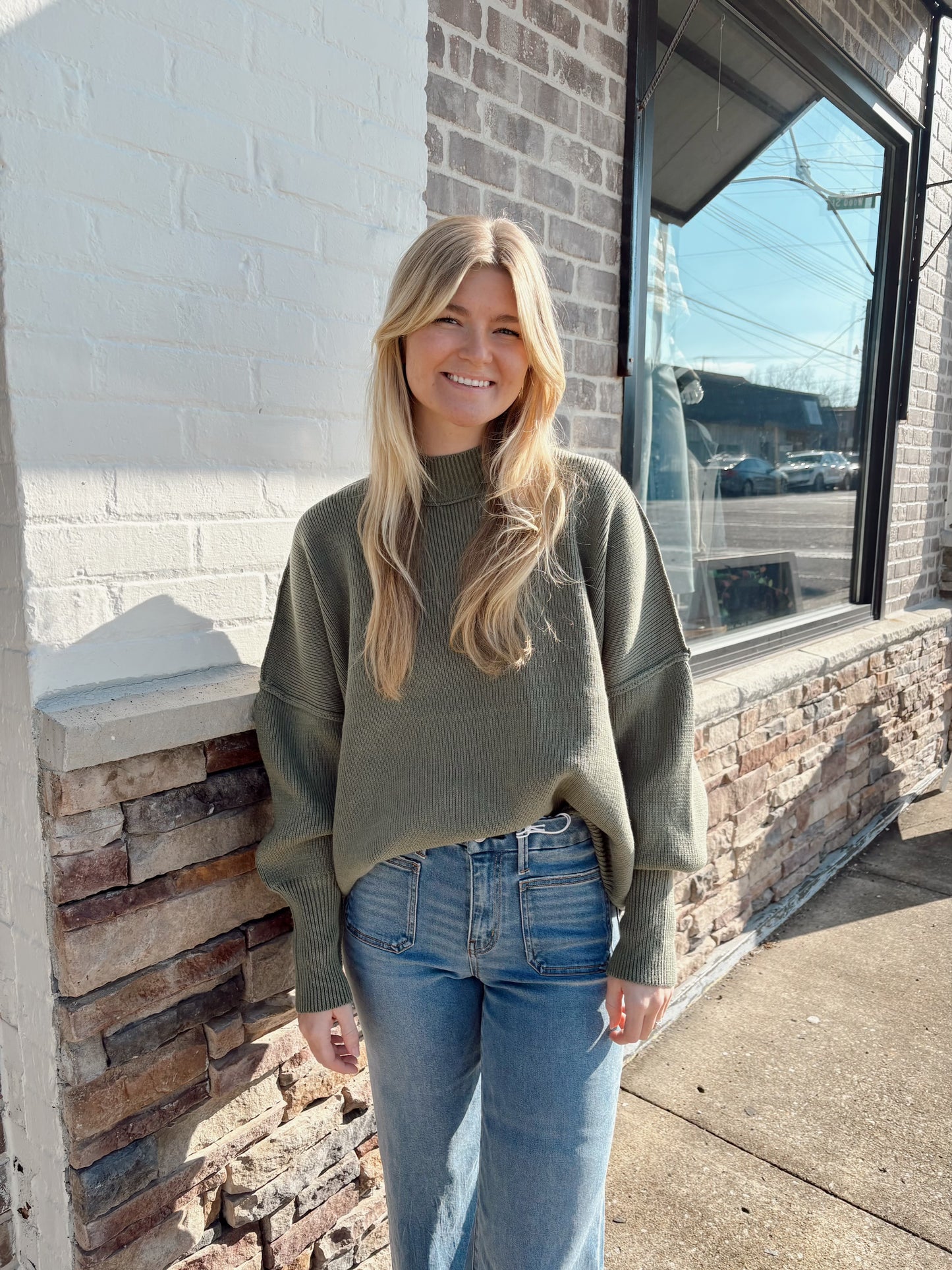 Side Slit Oversized Sweater