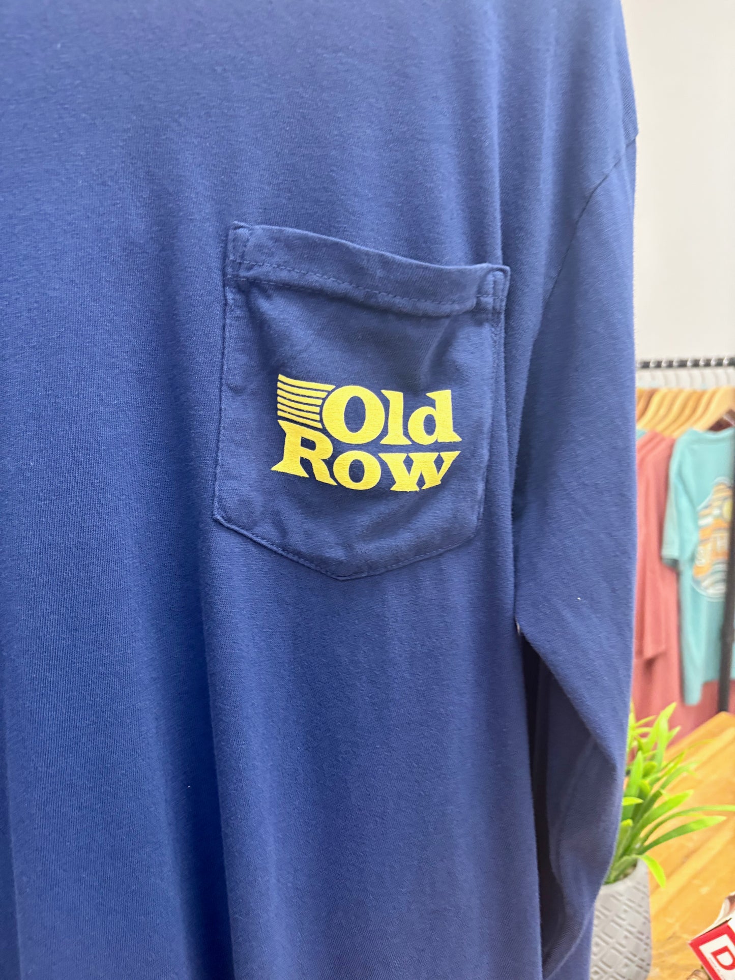 Old Row Vintage Fishing LS Pocket Tee