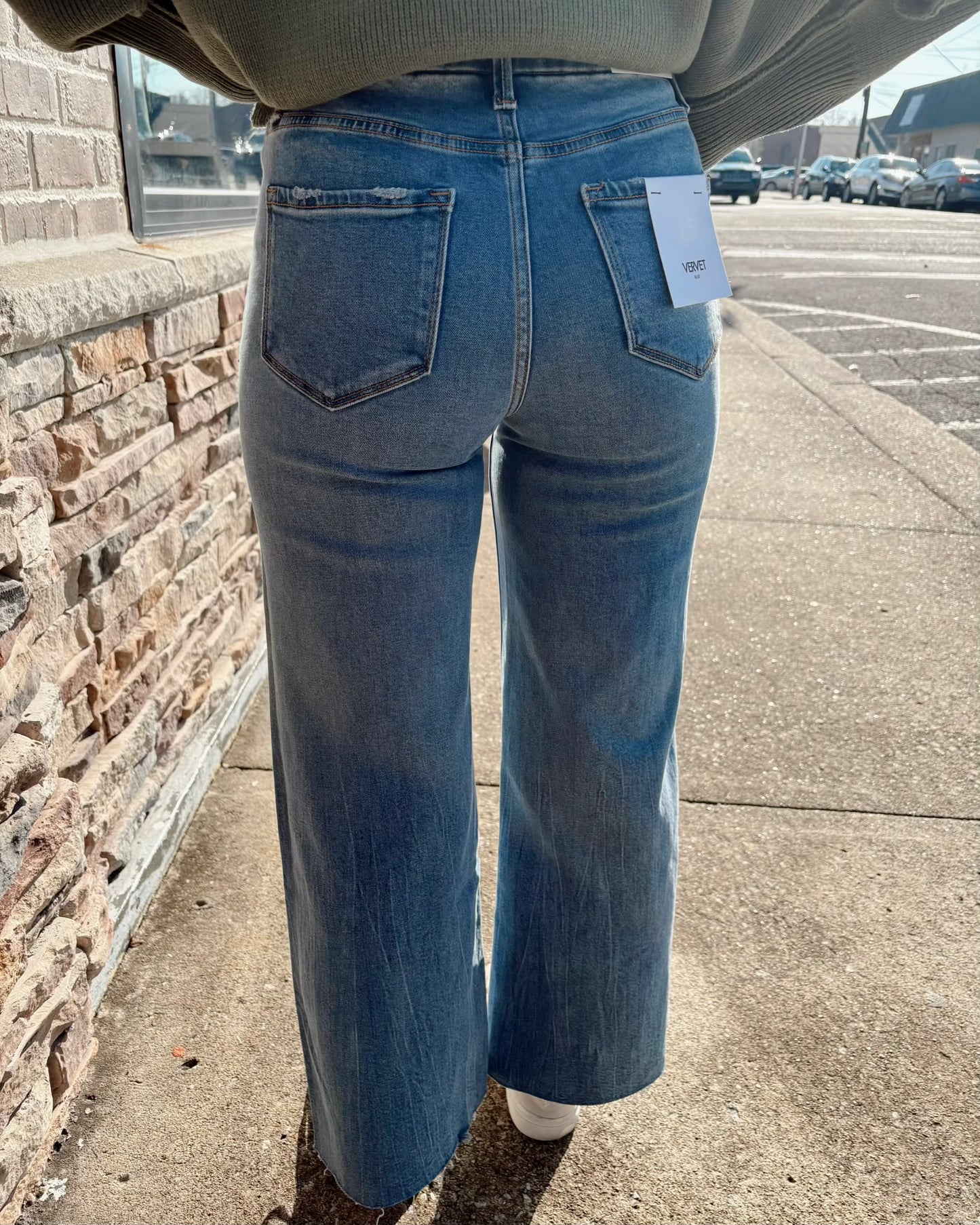 High Rise Crop Wide VERVET