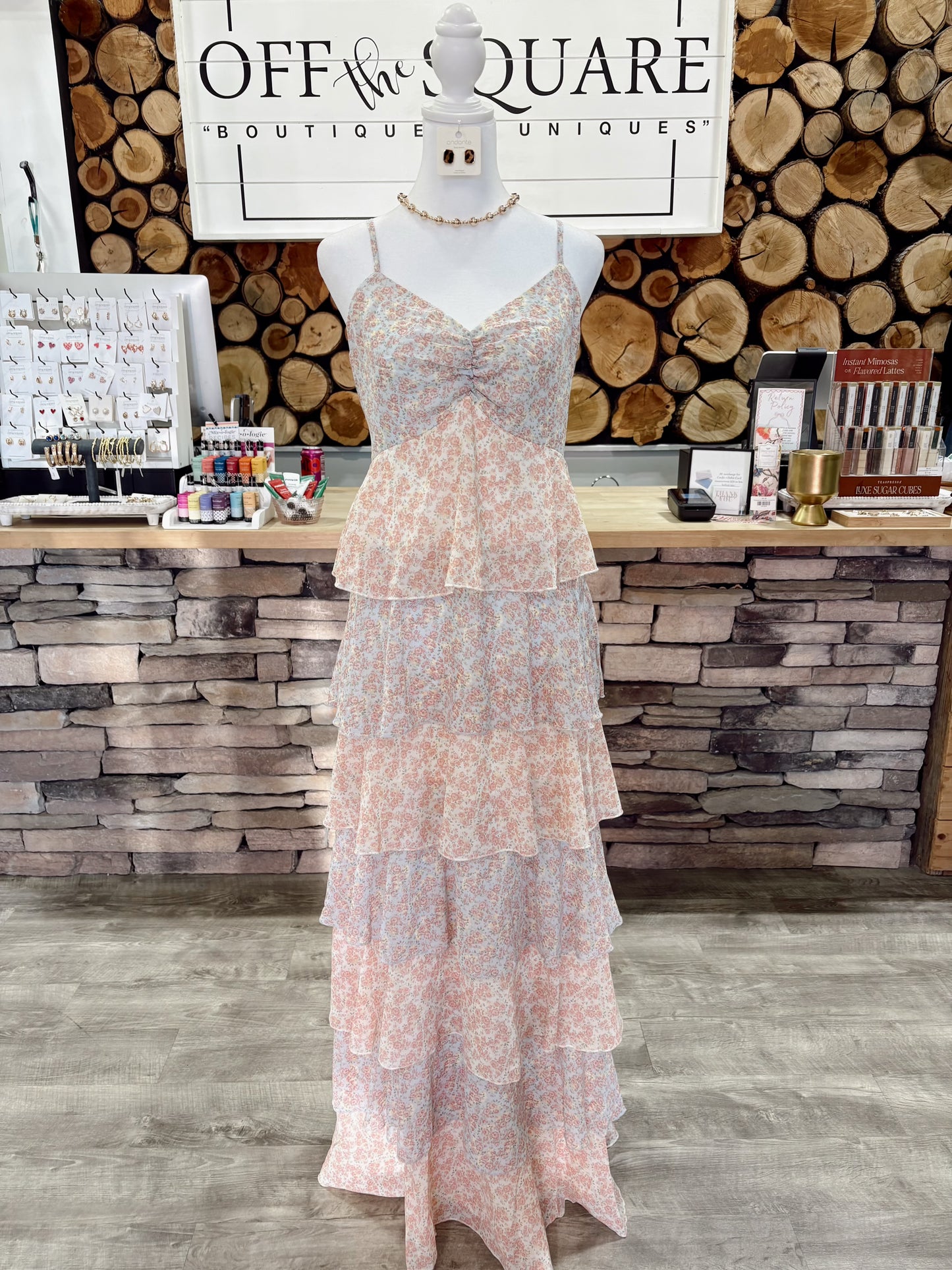 Pastel Tiered Maxi Dress
