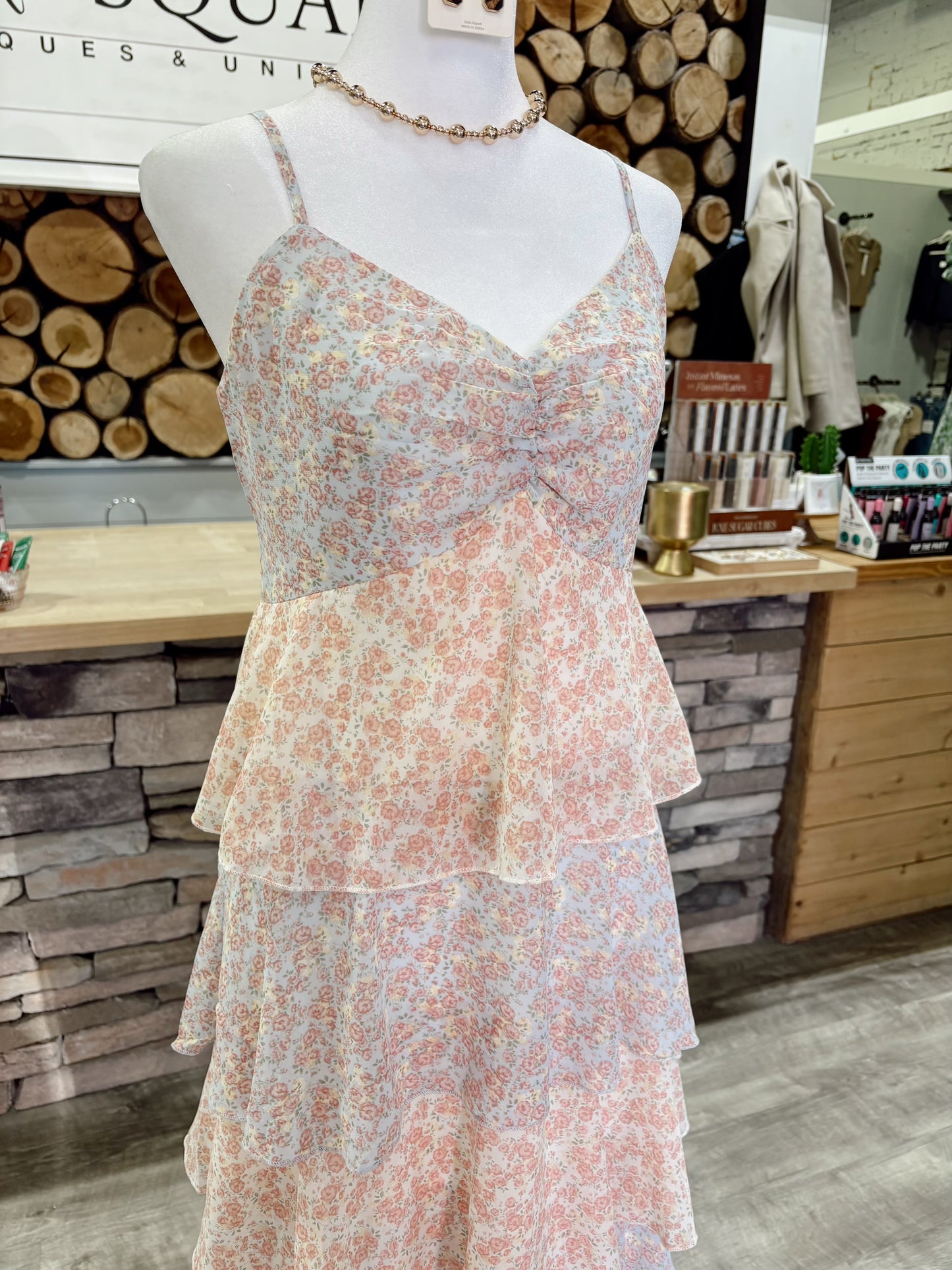 Pastel Tiered Maxi Dress