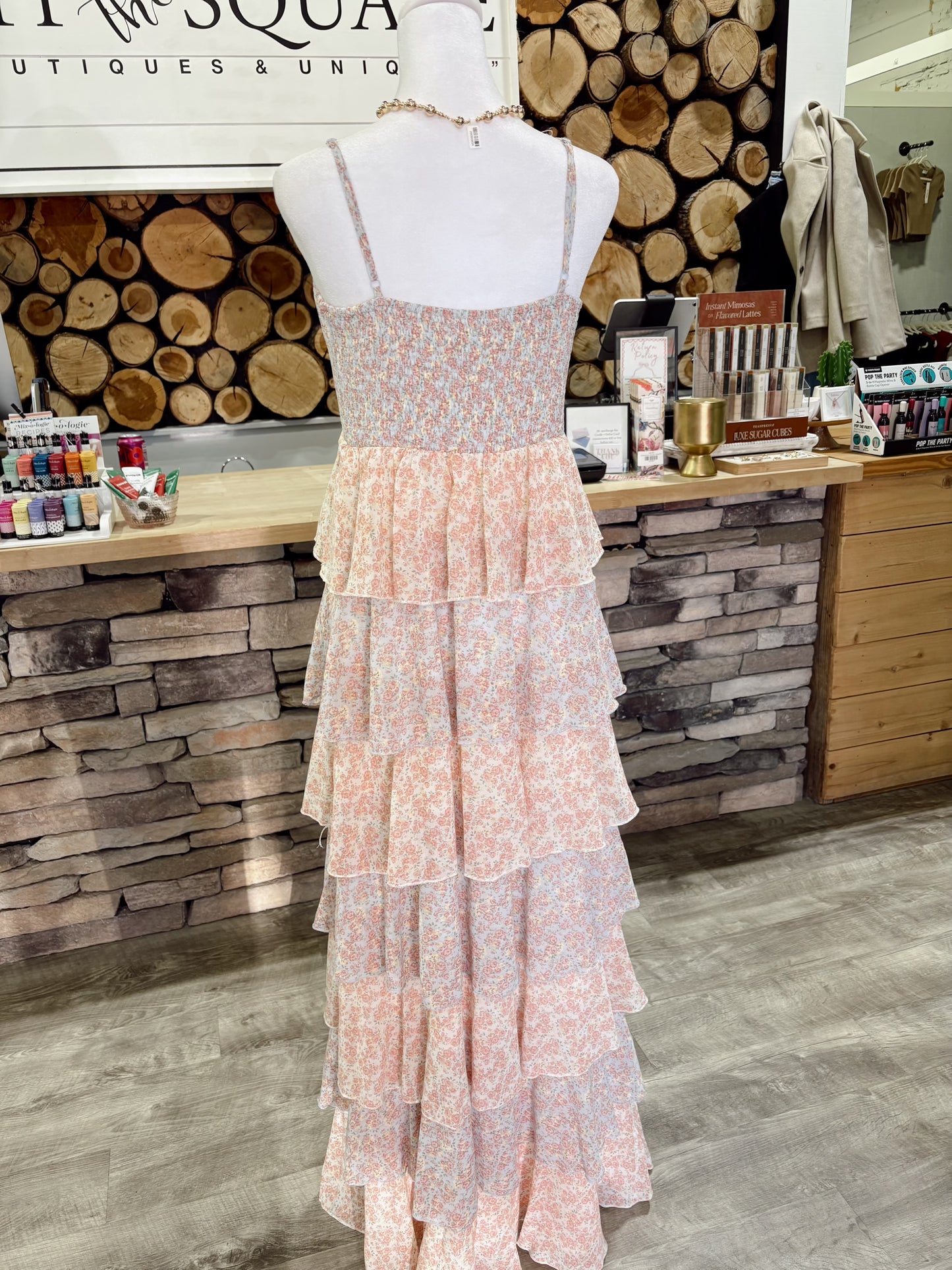 Pastel Tiered Maxi Dress