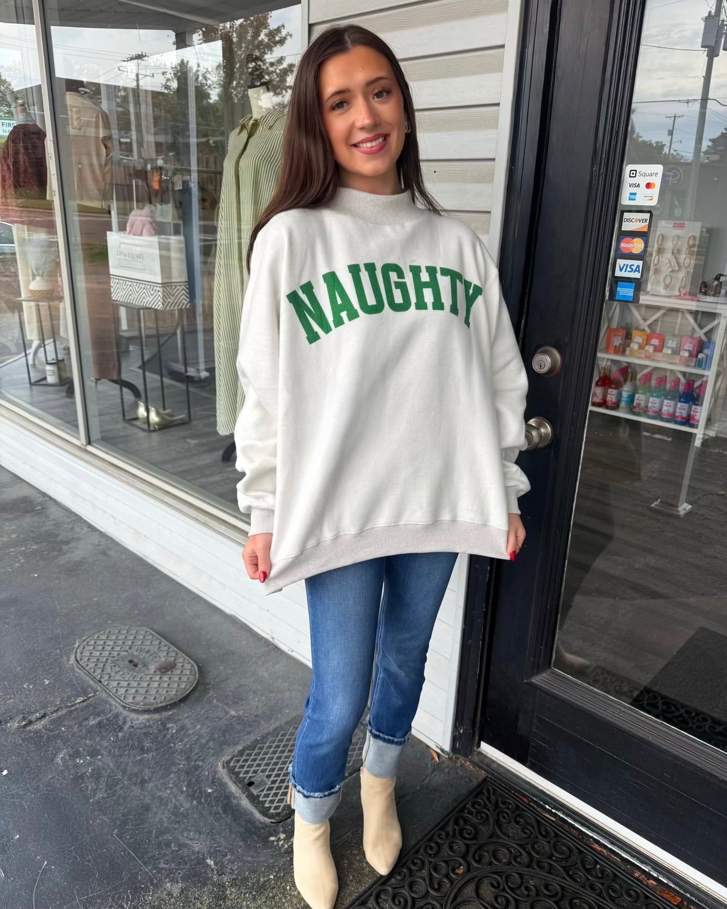 Grinch Reversible Mock Neck