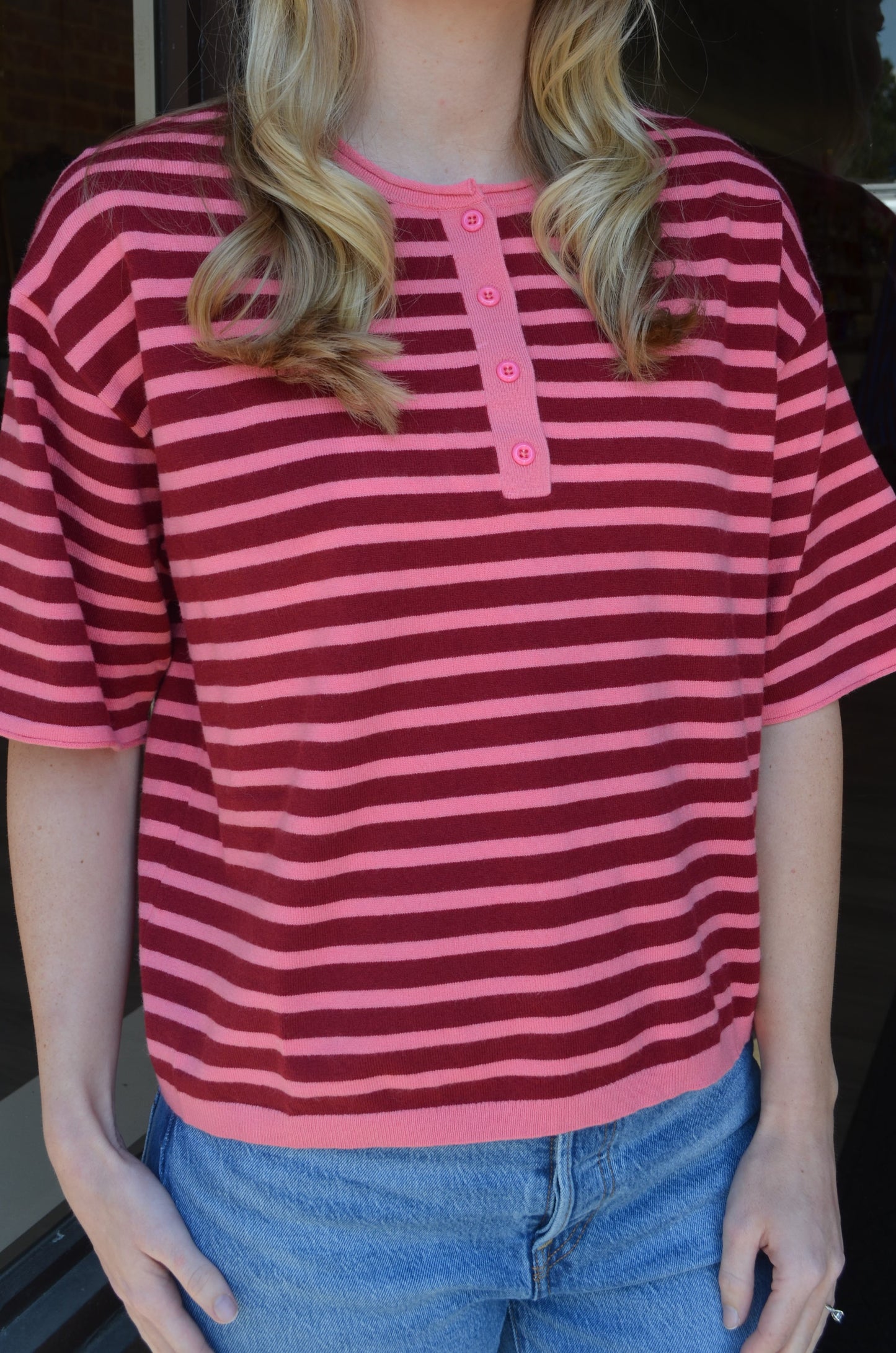 Two Tone Stripe SS