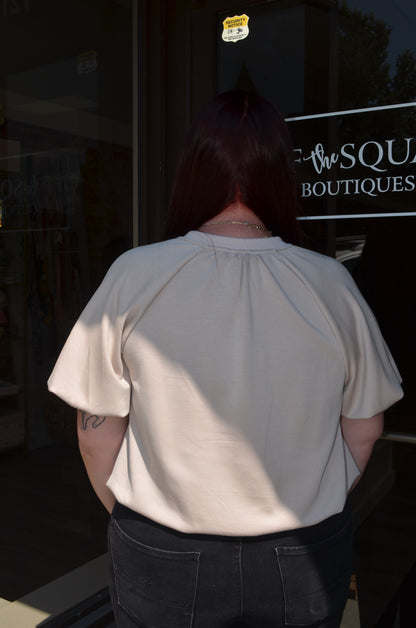 Butter Soft Bubble Hem Top