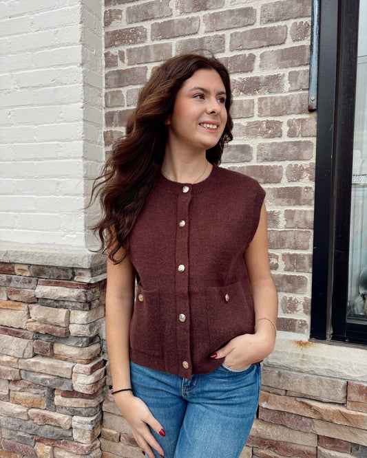 Brown Sweater Vest