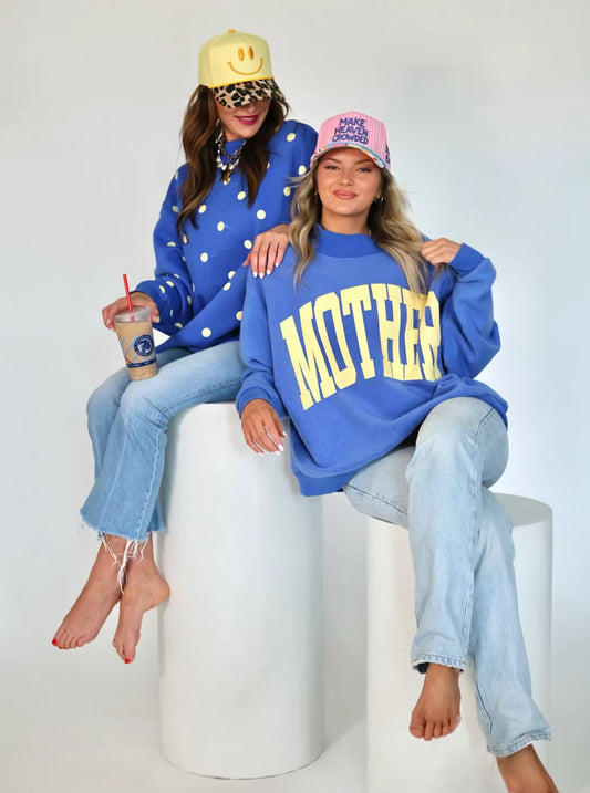 Mother Reversible Mock Neck Sweatshirt