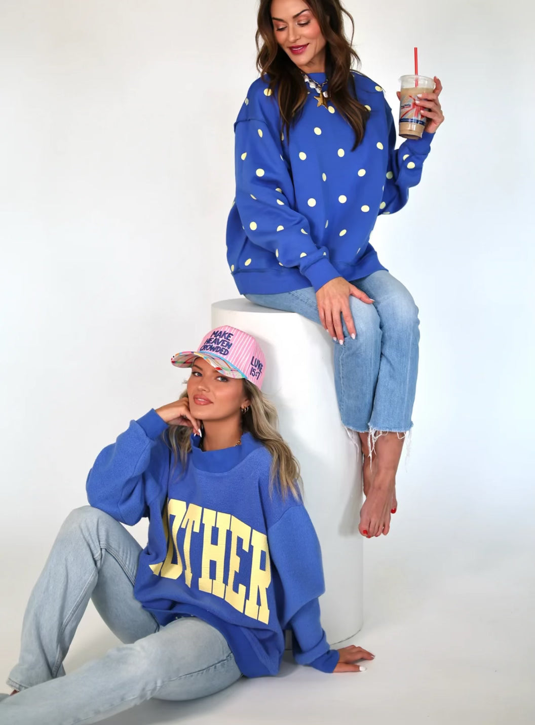 Mother Reversible Mock Neck Sweatshirt