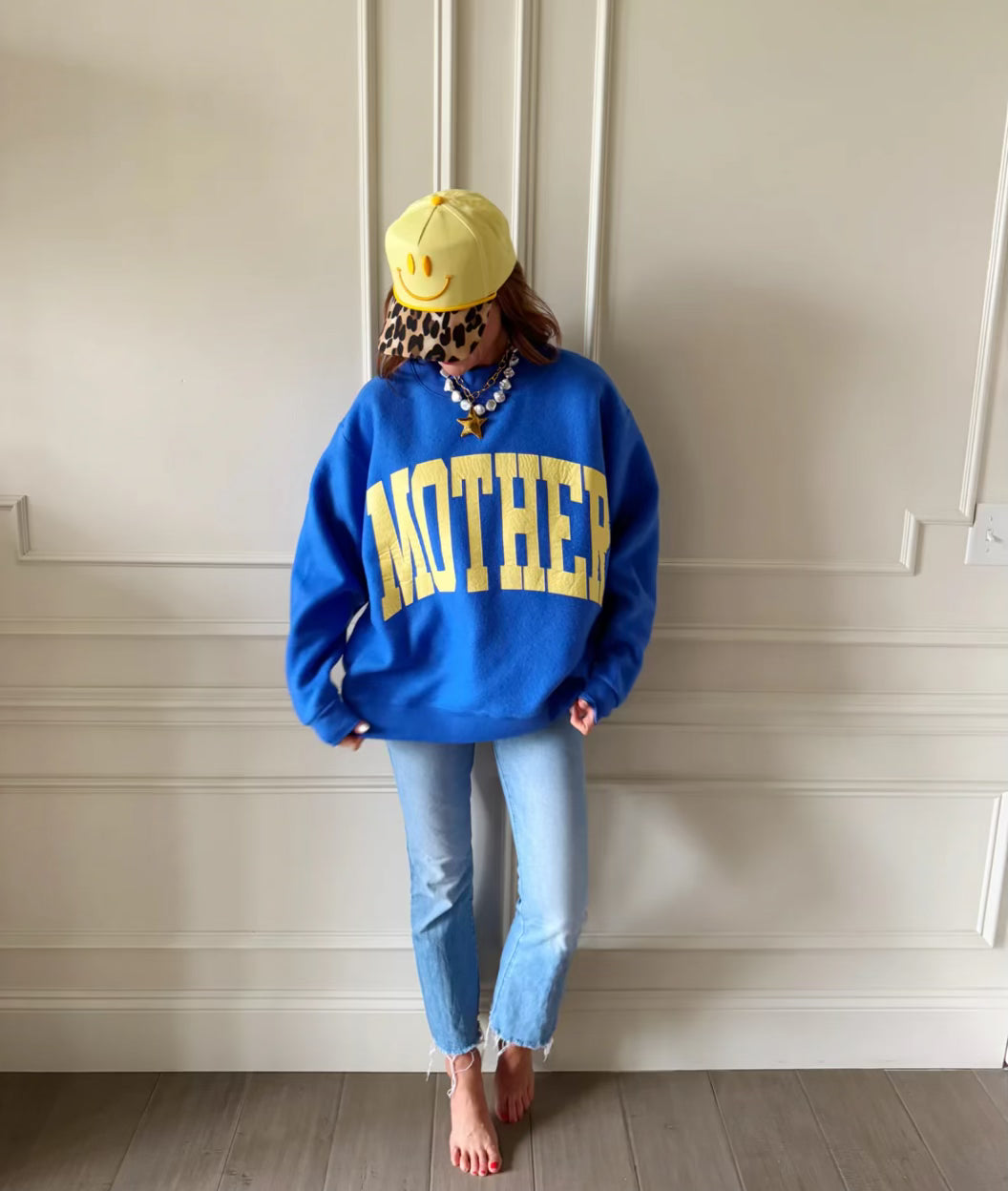 Mother Reversible Mock Neck Sweatshirt