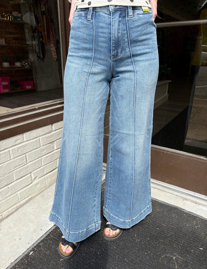 Judy Blue HR Palazzo w Shield Pockets