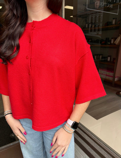 SS Button Down Cardigan