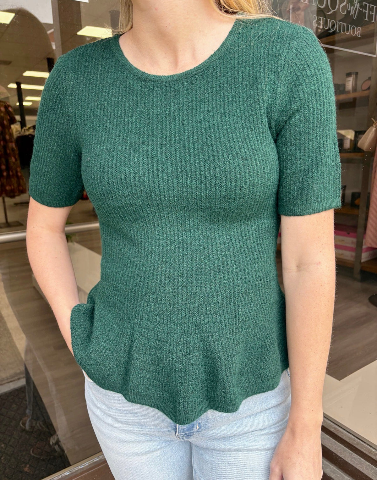 Flare Bottom Sweater Top