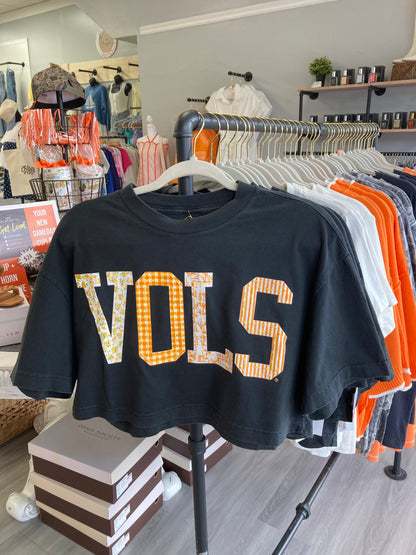 TN Vols Quilted Puff Heavyweight Crop Top