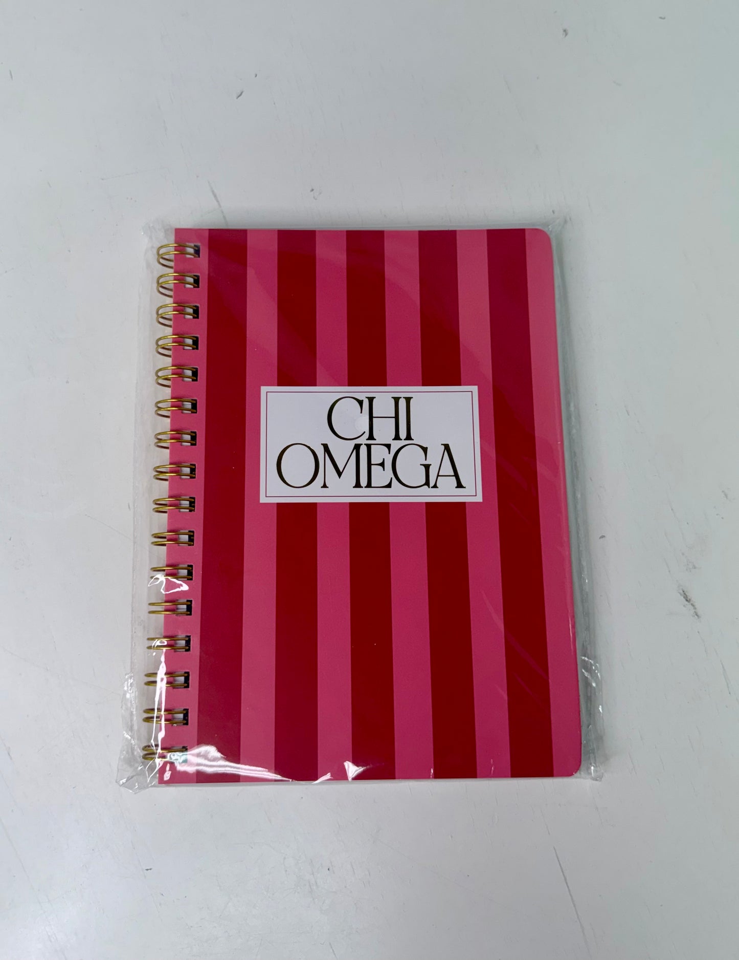 Stripe Sorority notebook - Chi O