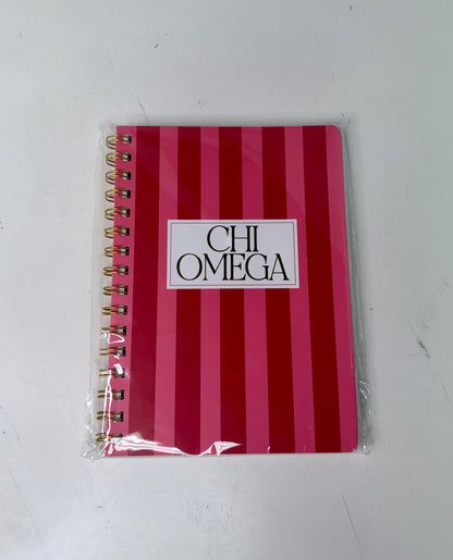 Stripe Sorority notebook - Chi O