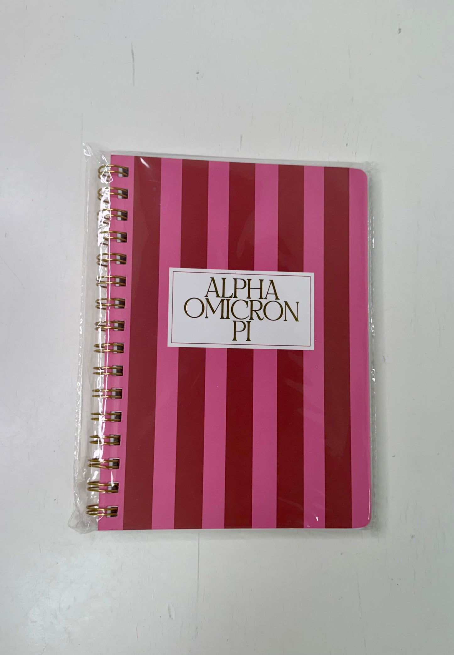 Stripe Sorority notebook -AOPI