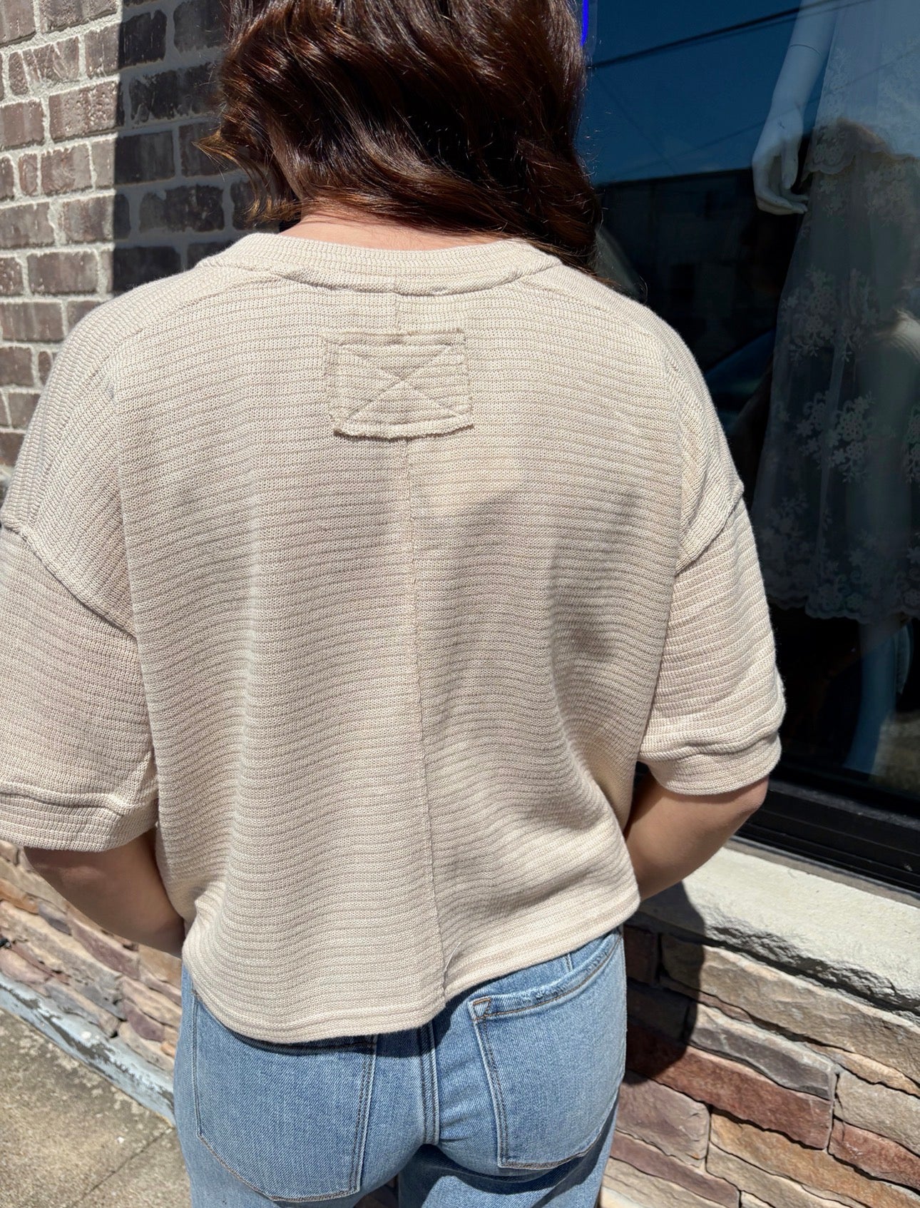 Textured Knit SS Cardigan