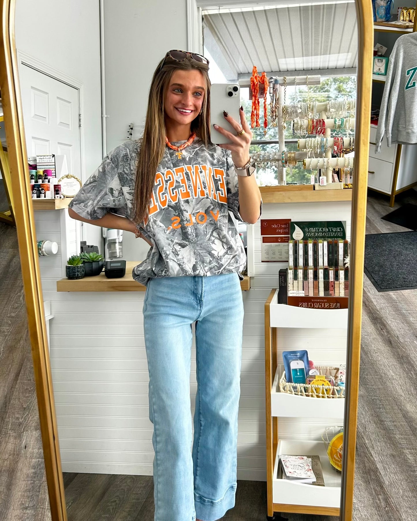 LivyLu Licensed Tennessee Vols Camo Tee