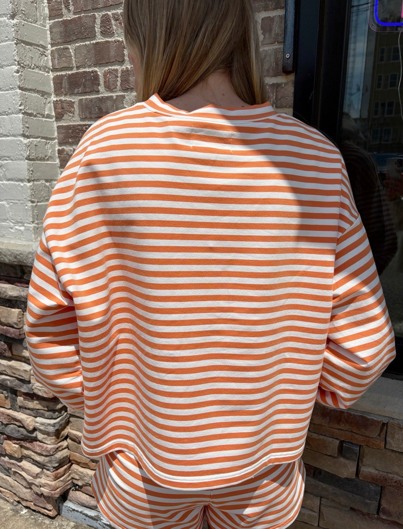 Oversized Striped T-Shirt Top