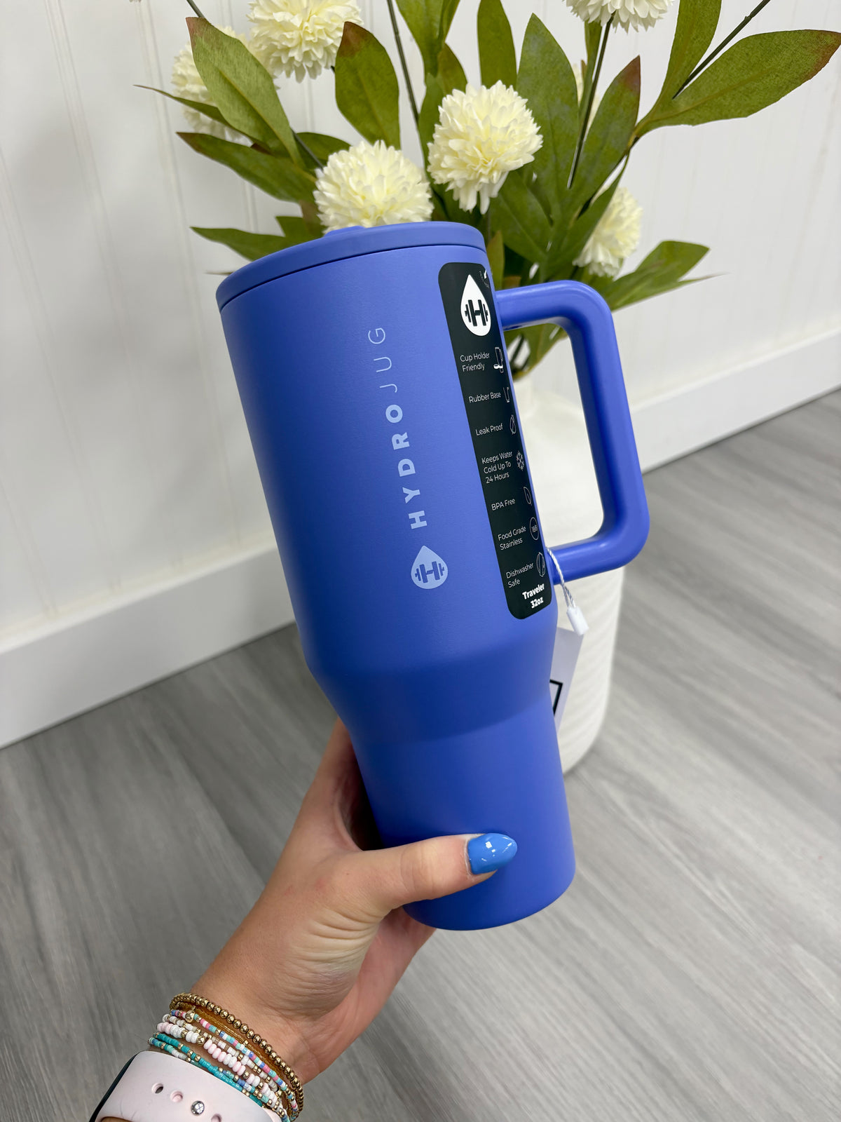 HydroJug 32oz Blue Tumbler