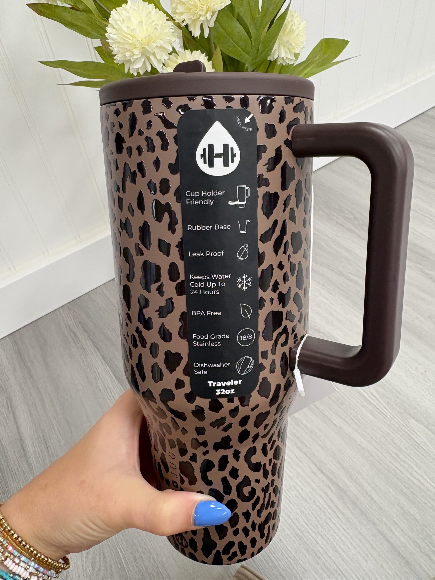 HydroJug 32oz Leopard Tumbler