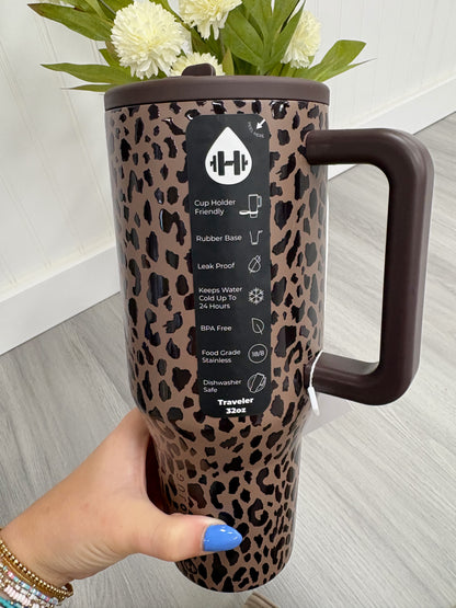 HydroJug 32oz Leopard Tumbler