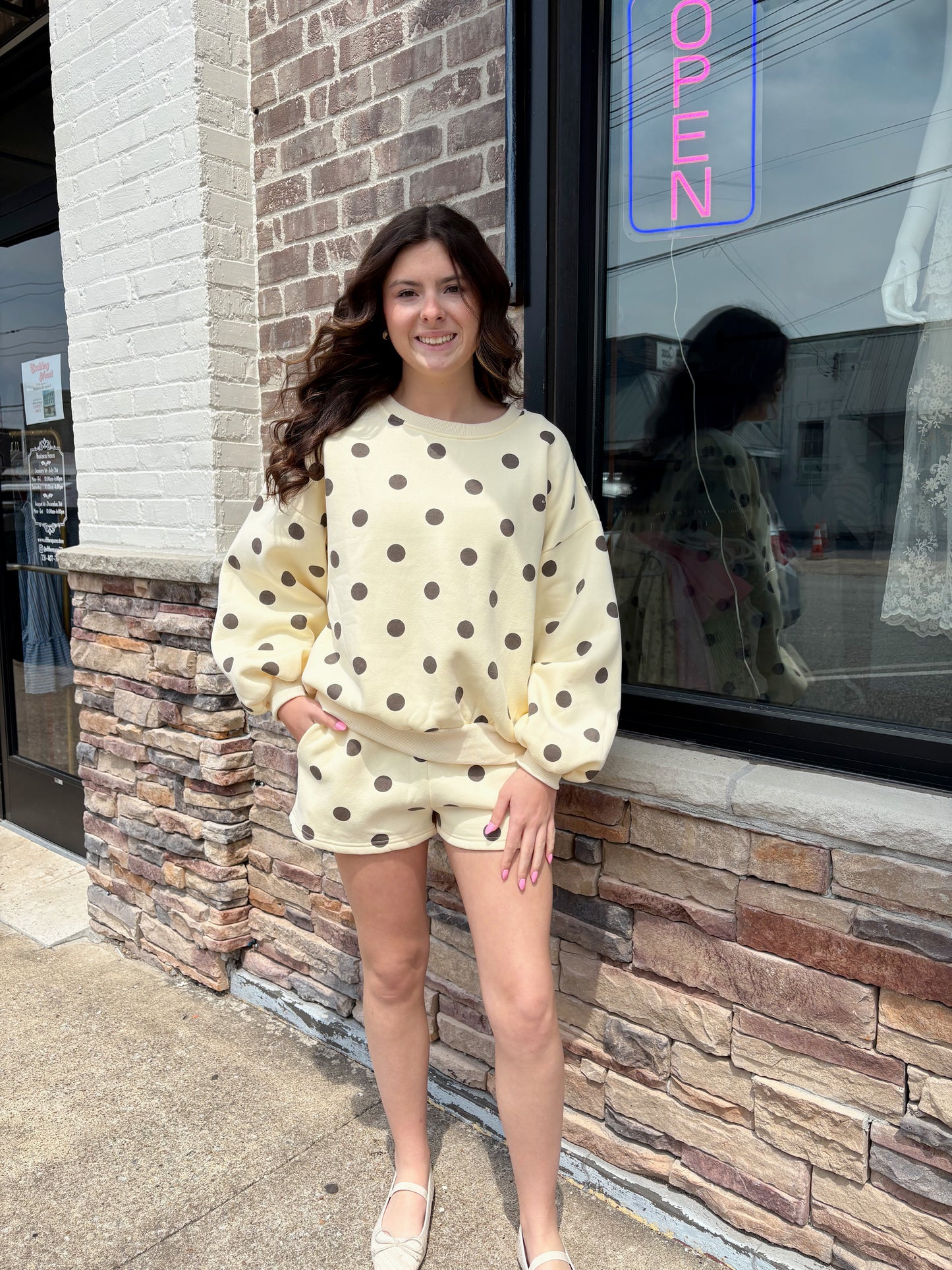 Polka Dot Fleece Set