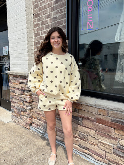 Polka Dot Fleece Set