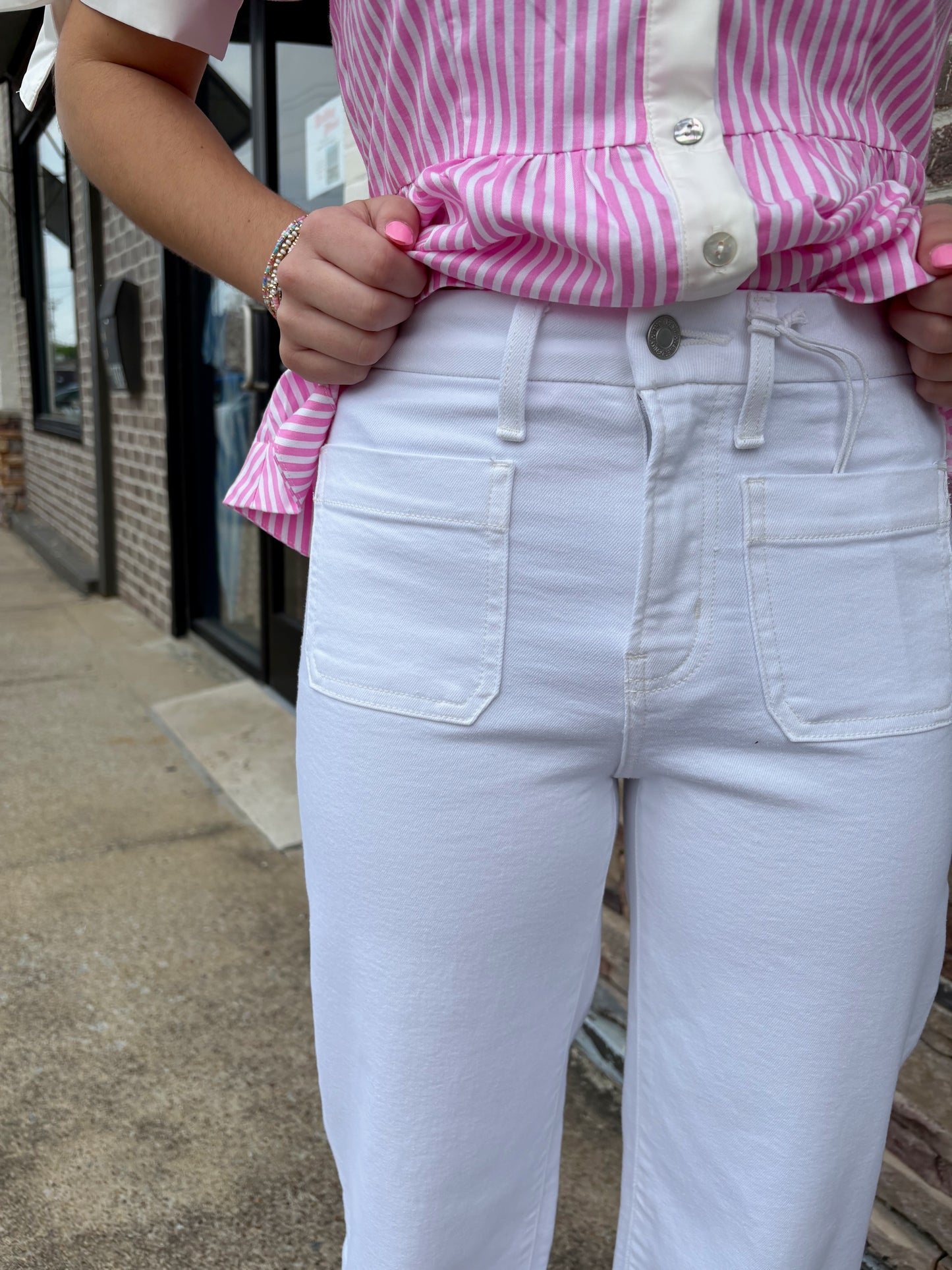 Vervet HR Patch Pocket Wide Leg