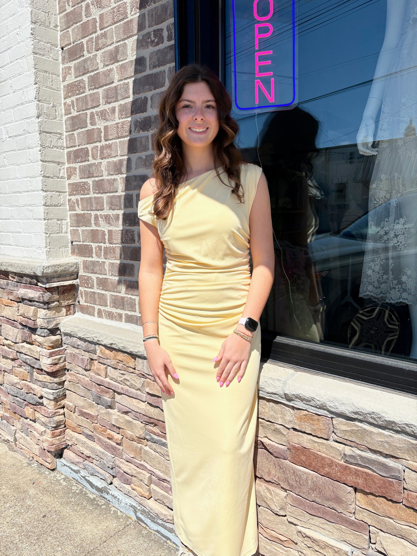 Golden Hour Cowl Neck Midi