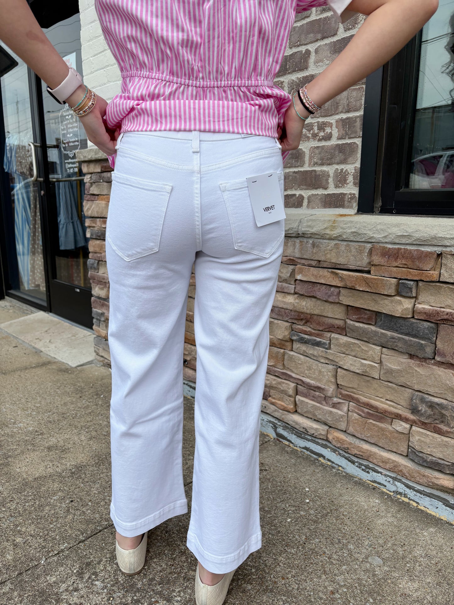 Vervet HR Patch Pocket Wide Leg