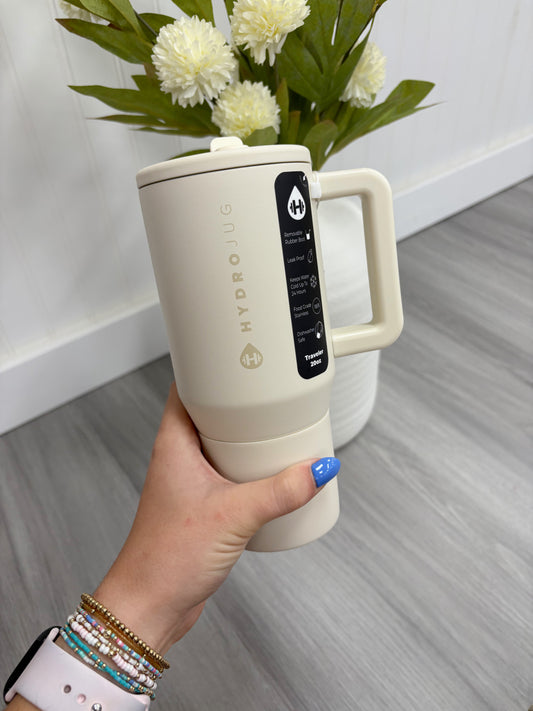 HydroJug 20oz Cream Tumbler