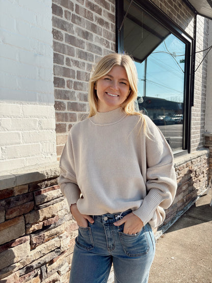 Side Slit Oversized Sweater