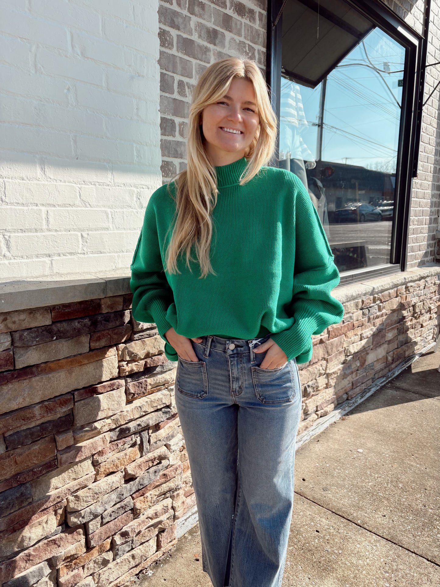 Side Slit Oversized Sweater