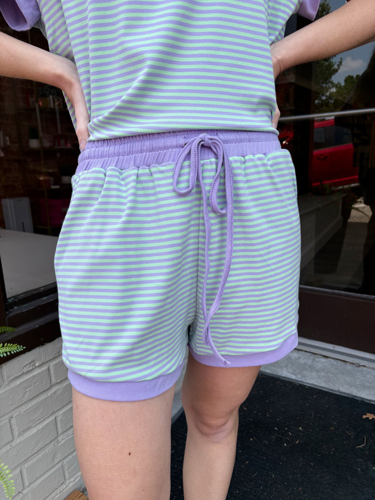 Striped Lounge Set Mint/Lilac