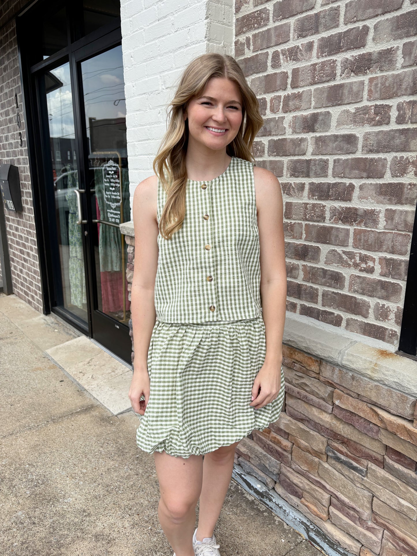 Picnic Perfect Gingham Skirt