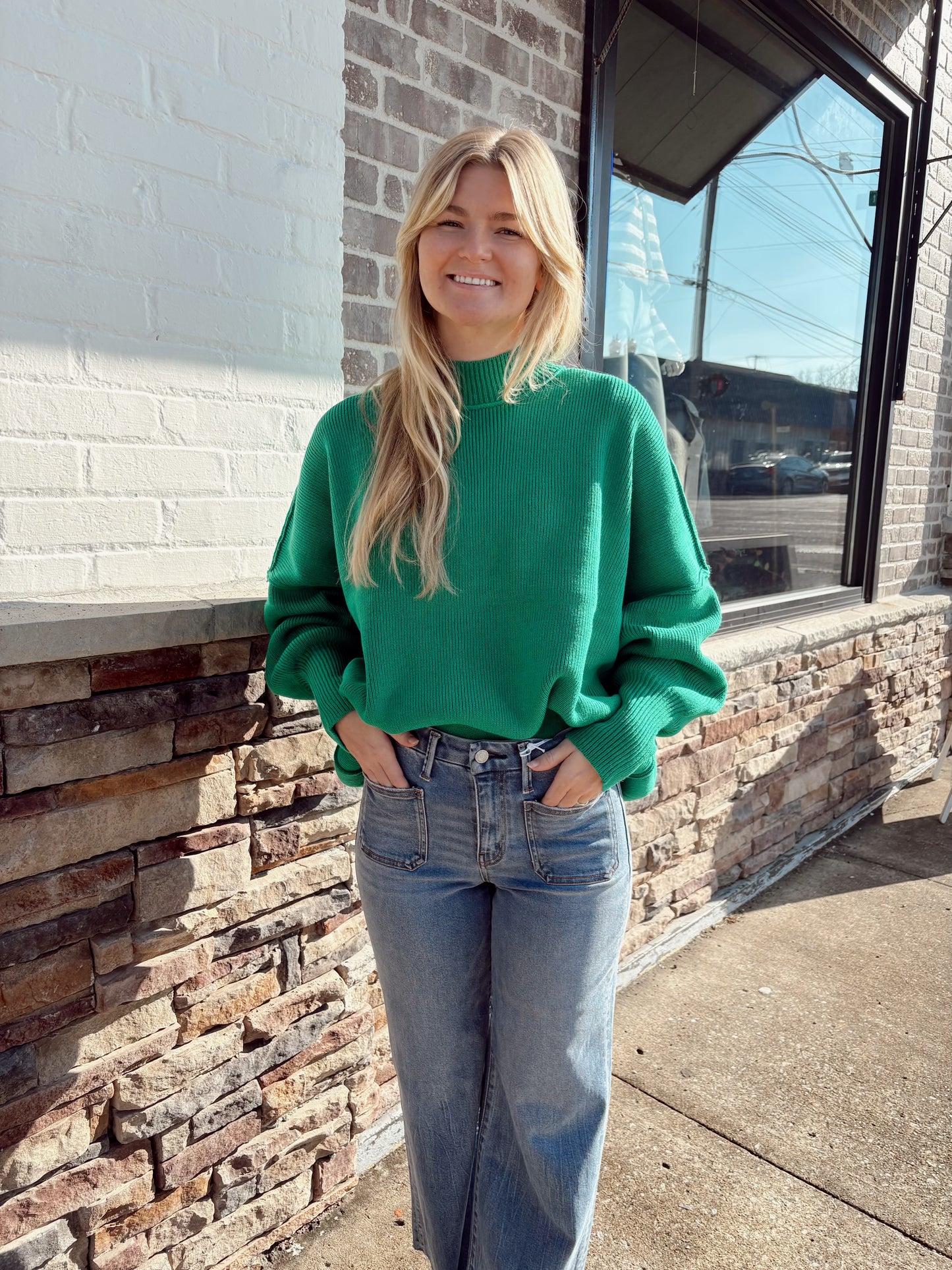 Side Slit Oversized Sweater