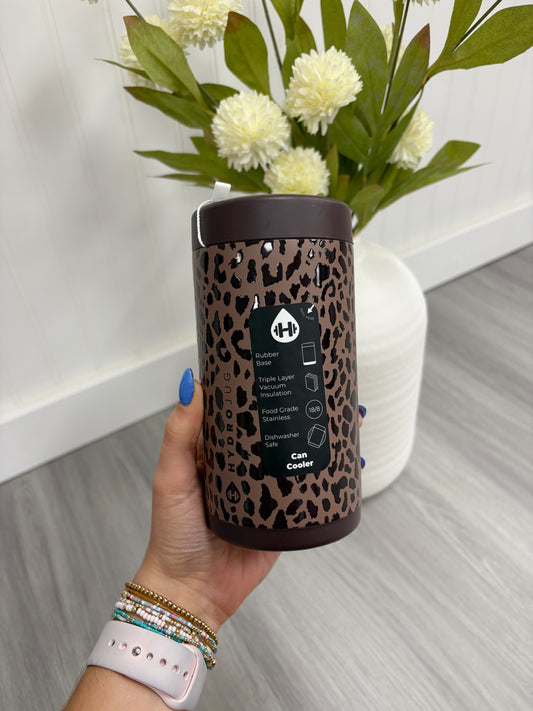 HydroJug 16oz Leopard Can Cooler
