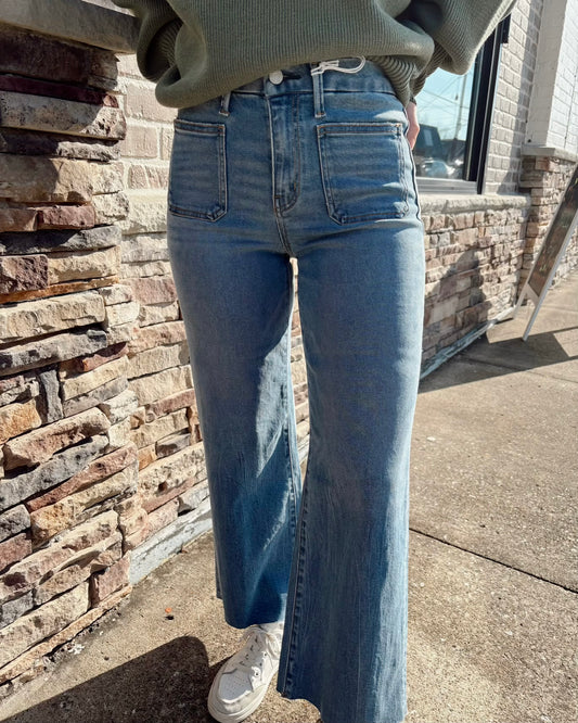 High Rise Crop Wide VERVET