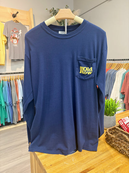 Old Row Vintage Fishing LS Pocket Tee