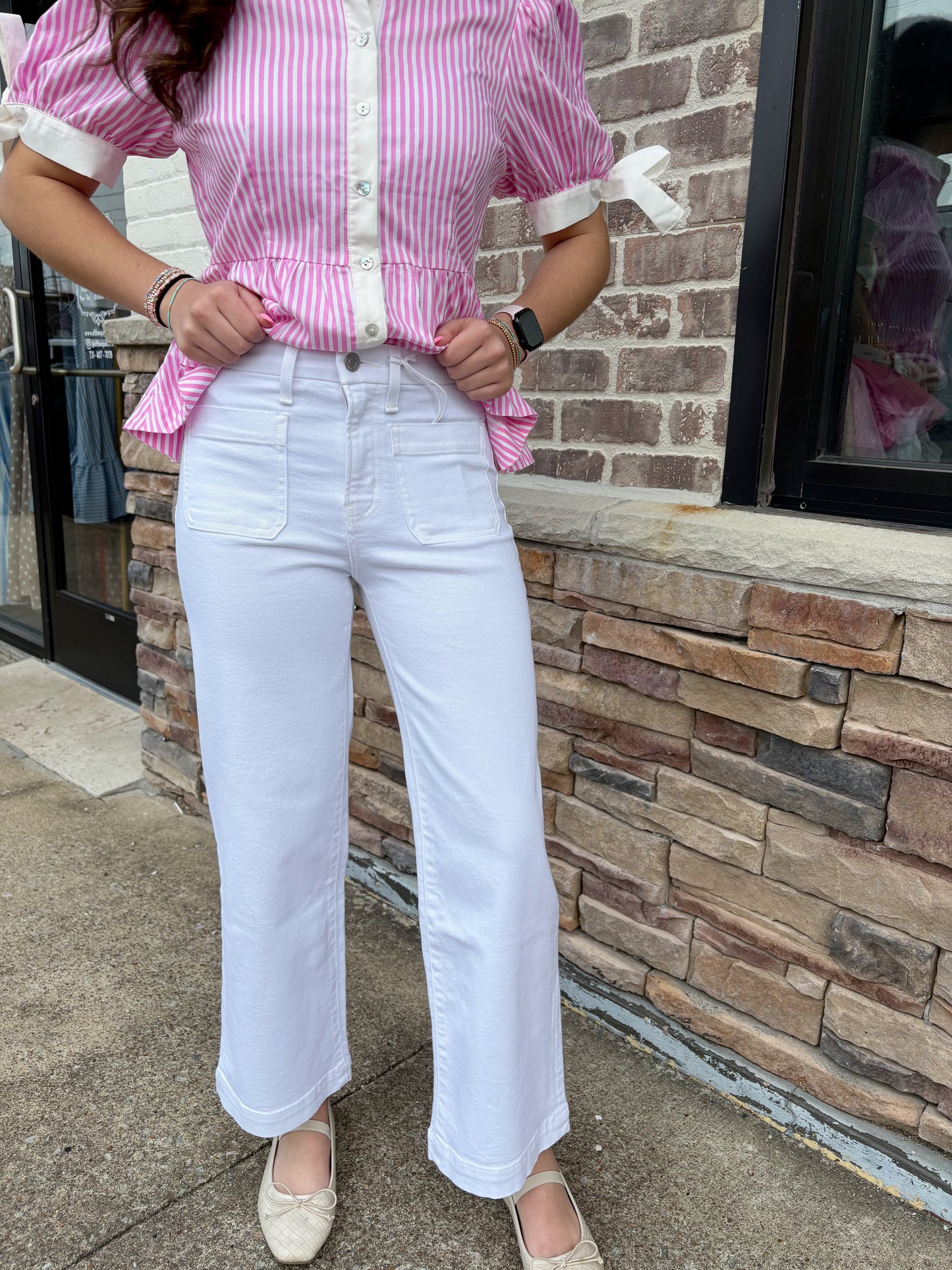 Vervet HR Patch Pocket Wide Leg