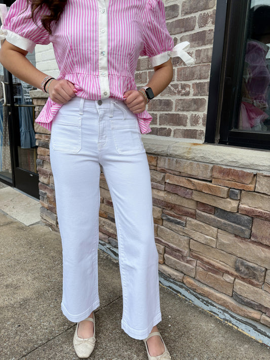 Vervet HR Patch Pocket Wide Leg
