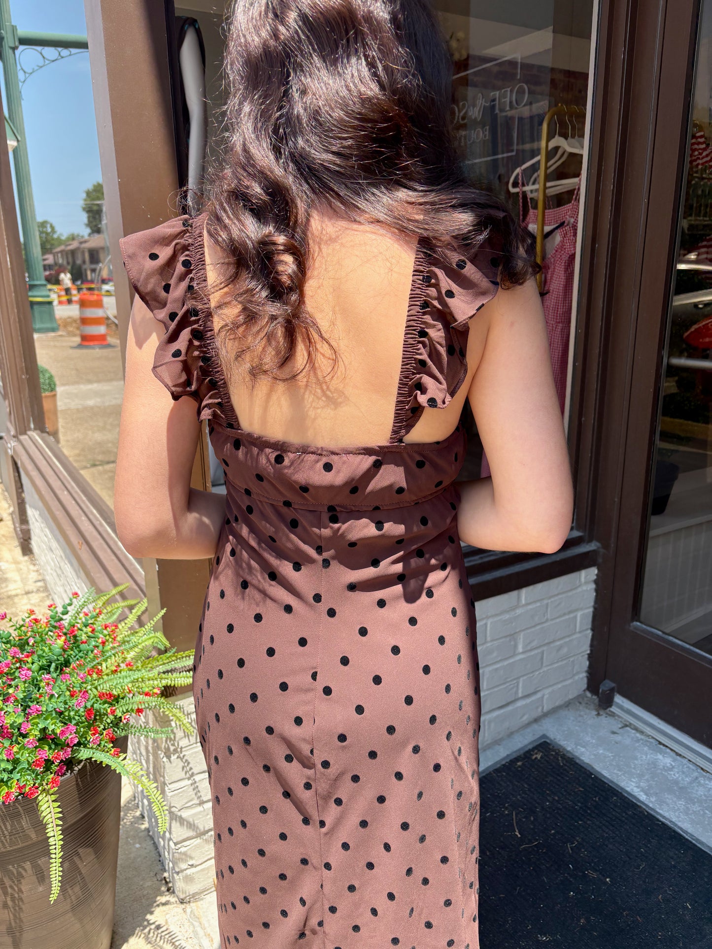 Polka Dot Sweetheart Midi Dress