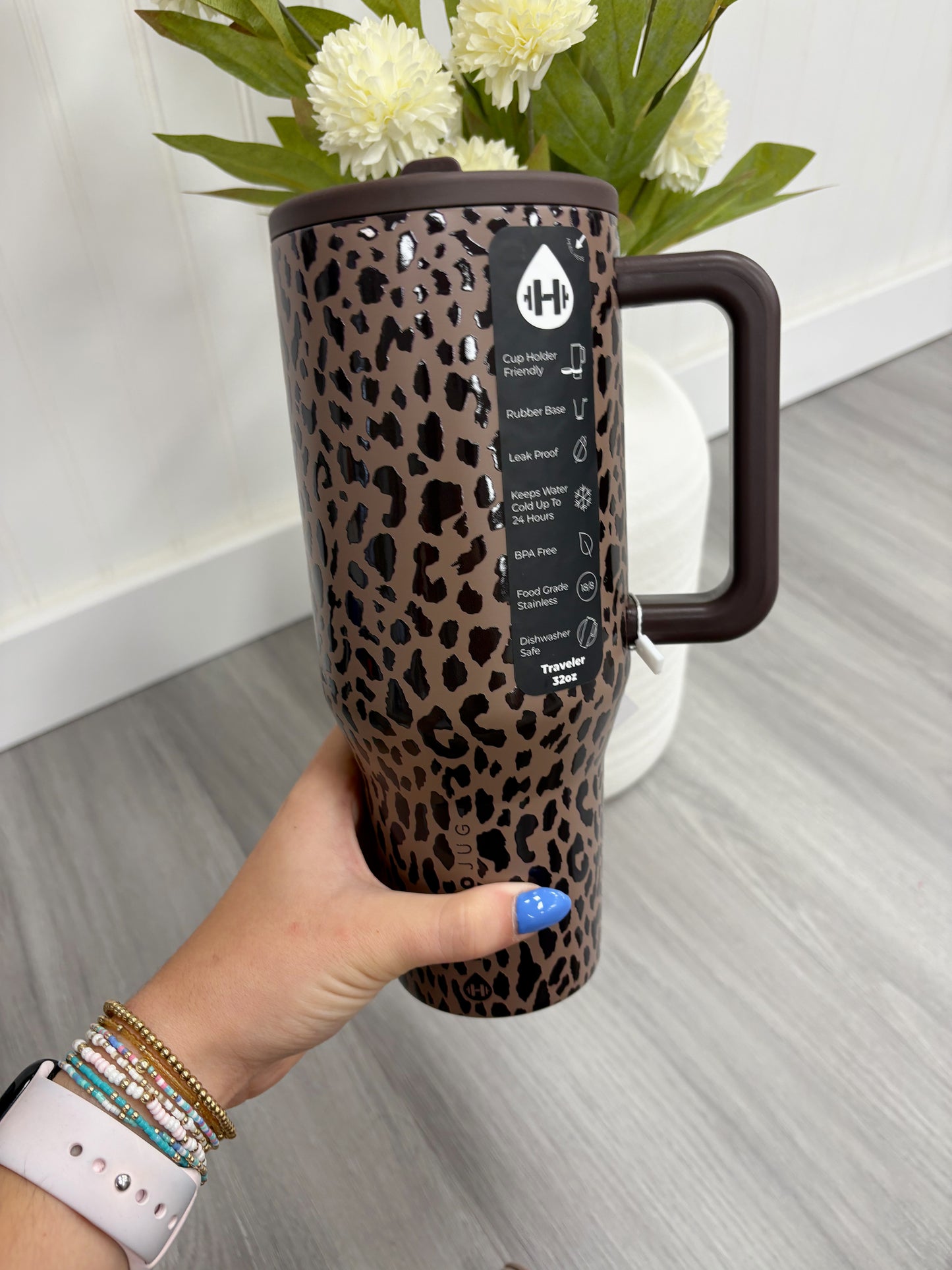 HydroJug 32oz Leopard Tumbler