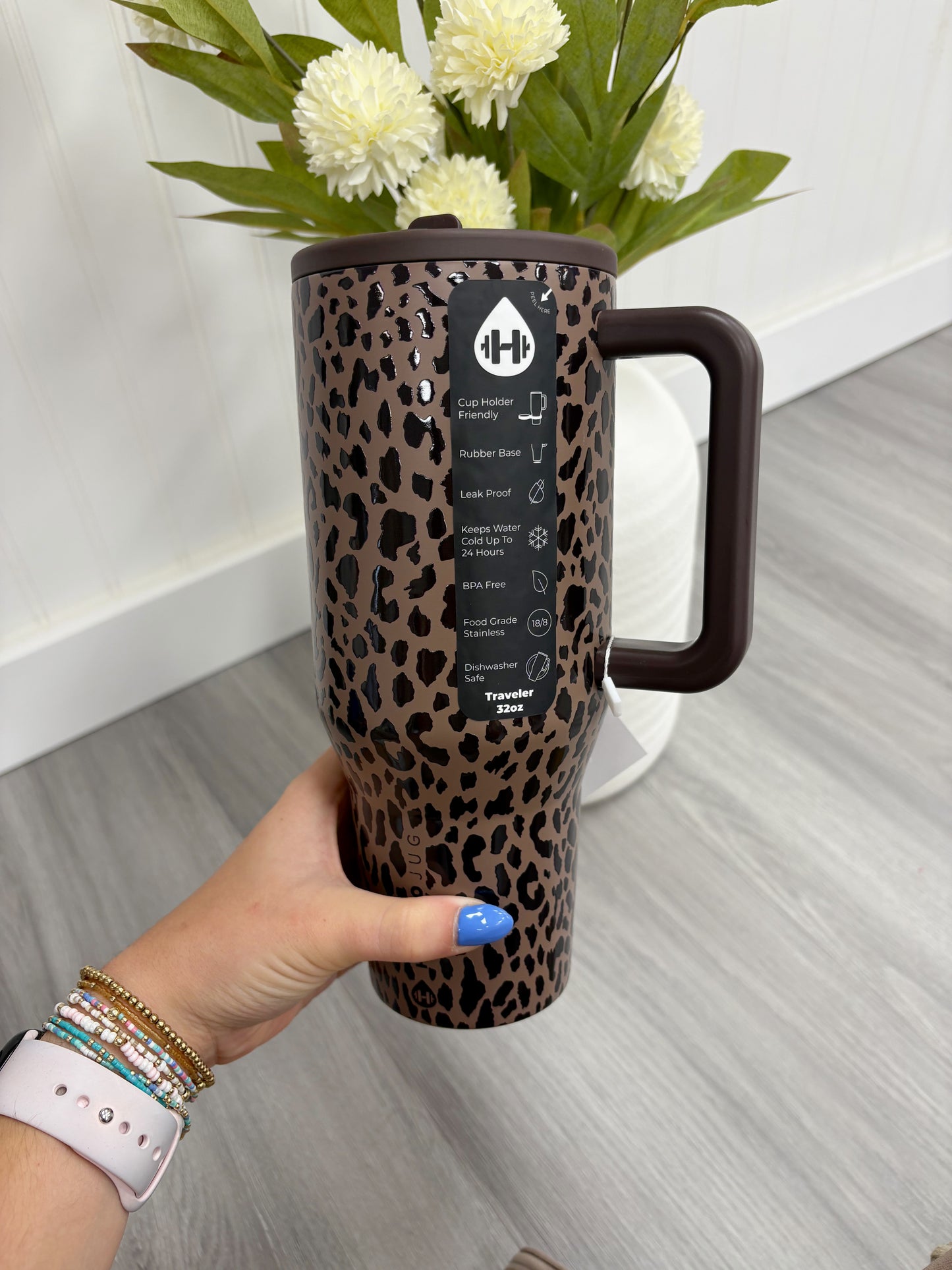 HydroJug 32oz Leopard Tumbler