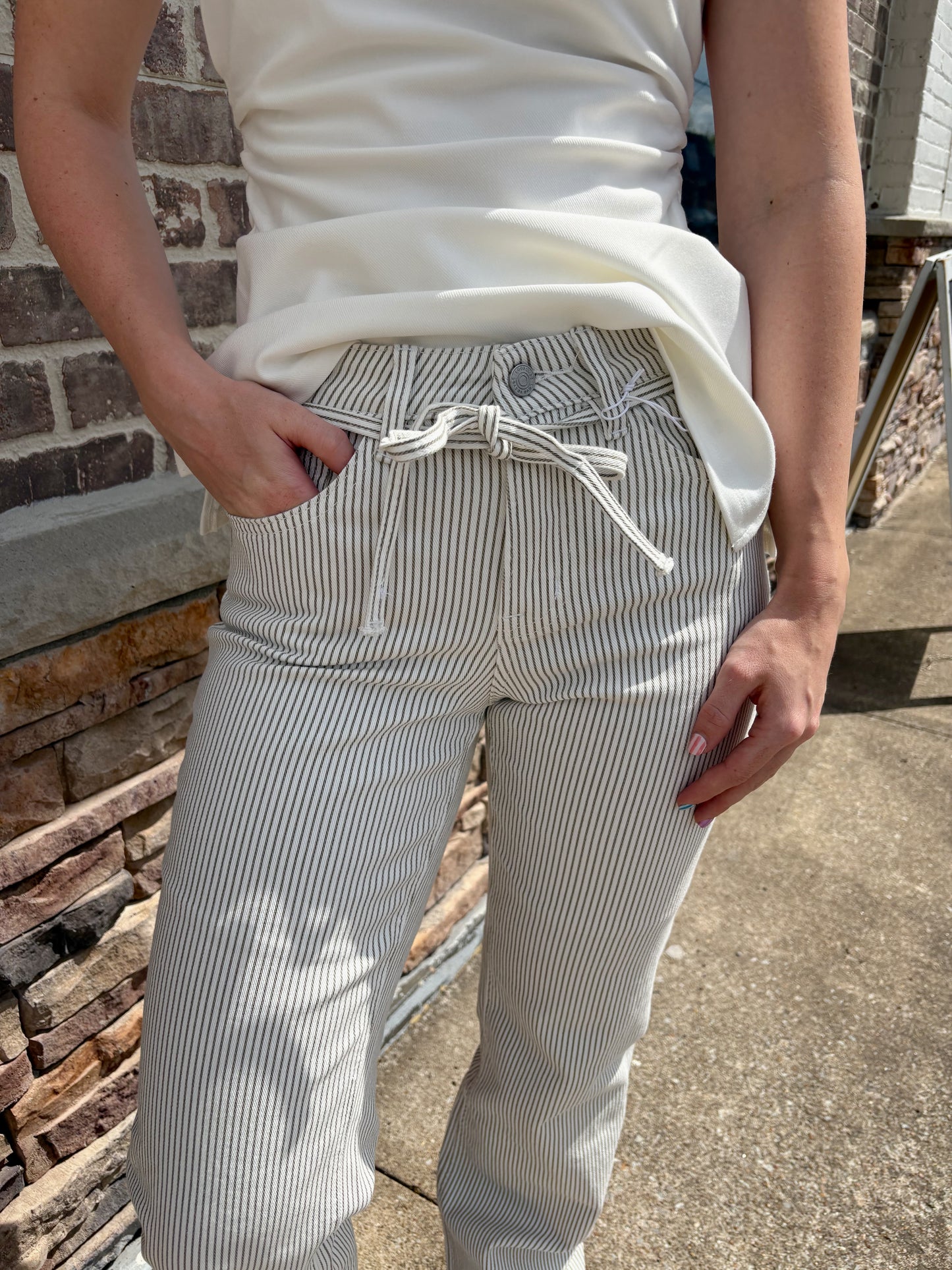 Vervet HR Stripe Tie Vintage Flare