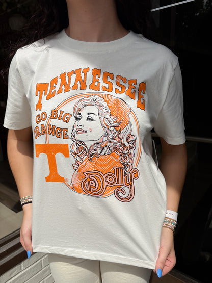Dolly Parton Go Big Orange Tee