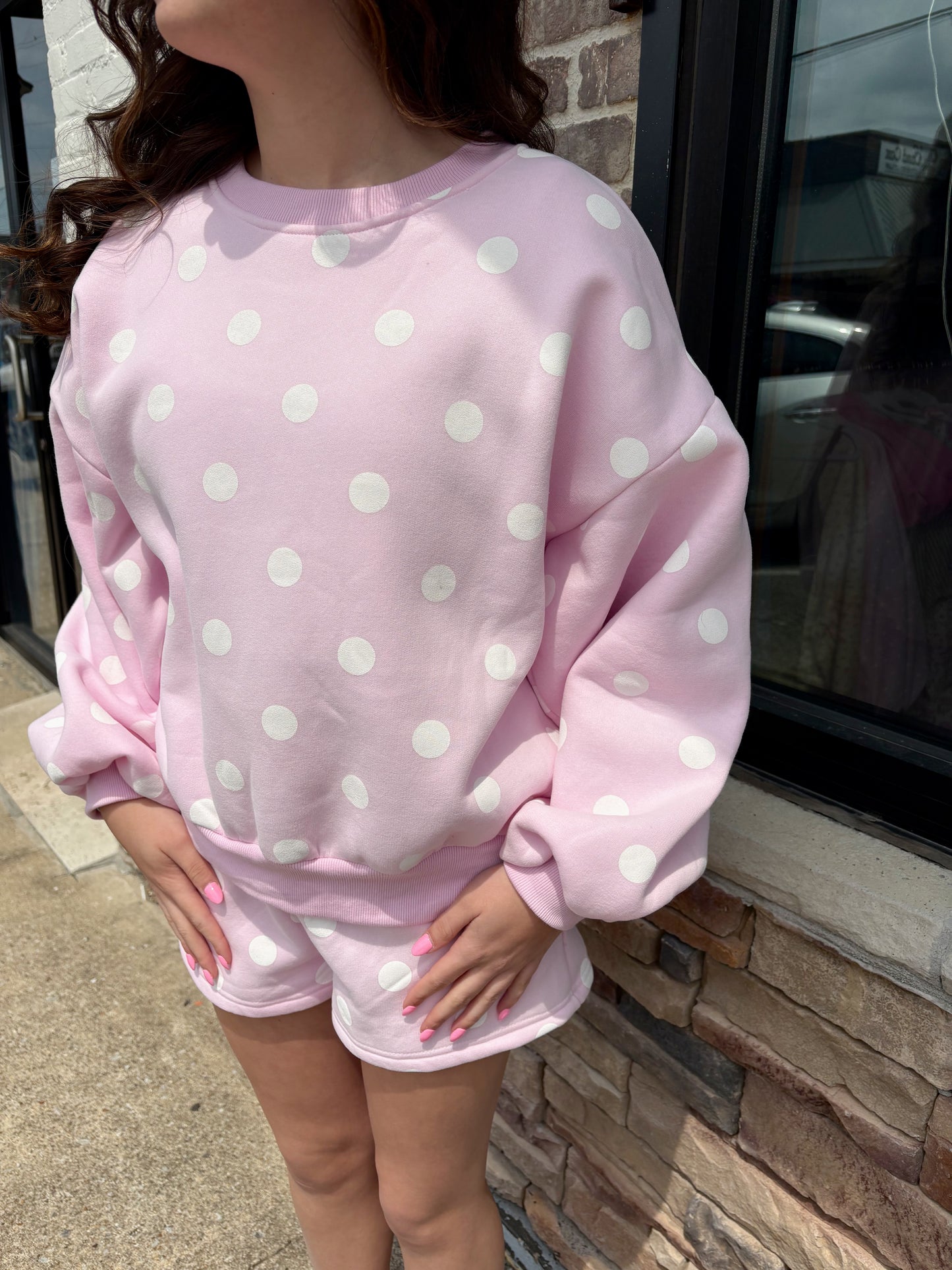 Polka Dot Fleece Set
